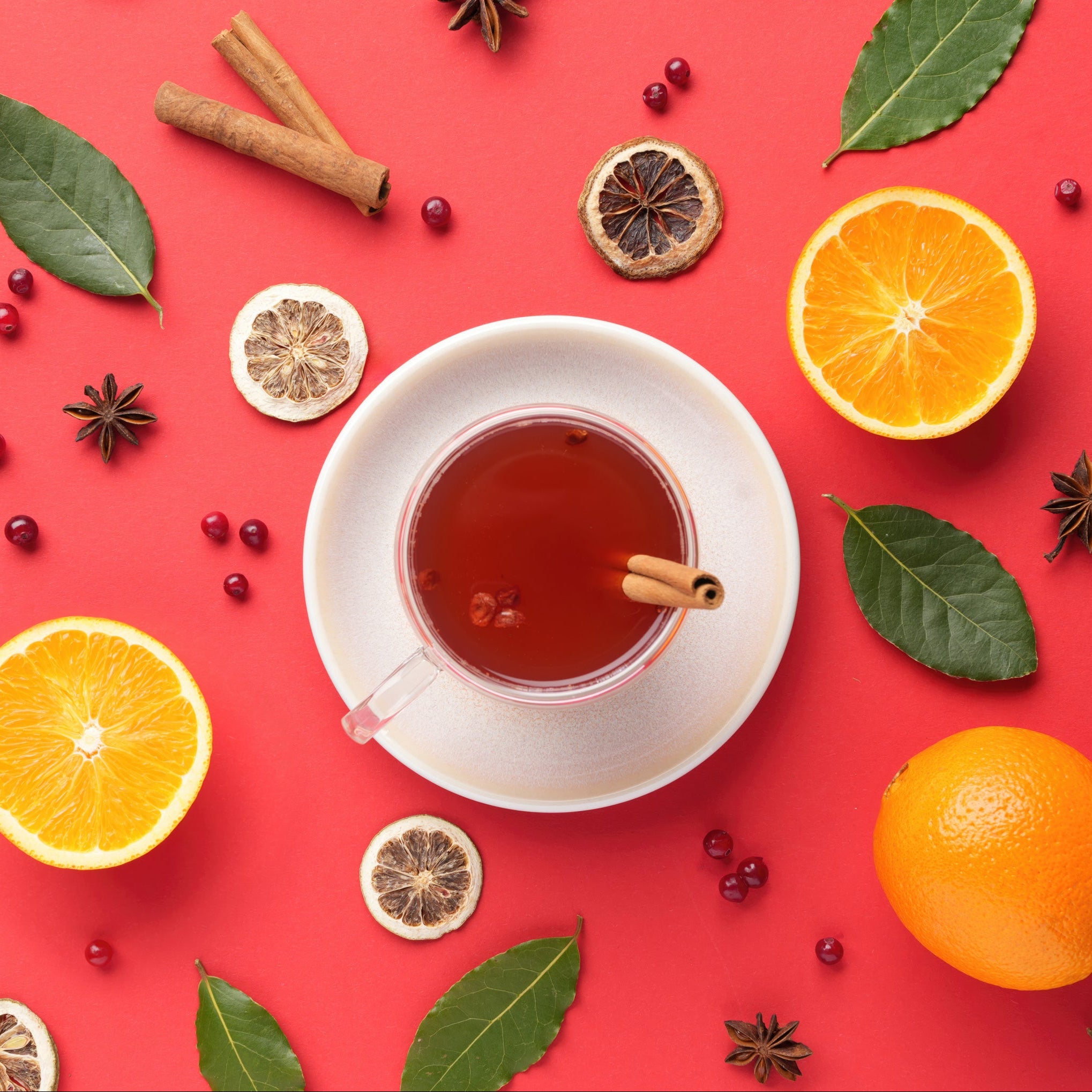 Premium Fruit Chai Infusion - Cranberry Orangen Geschmack